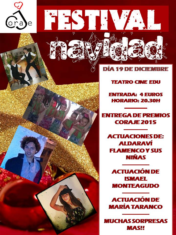 CARTEL FIESTA NAVIDAD CORAJE 2014
