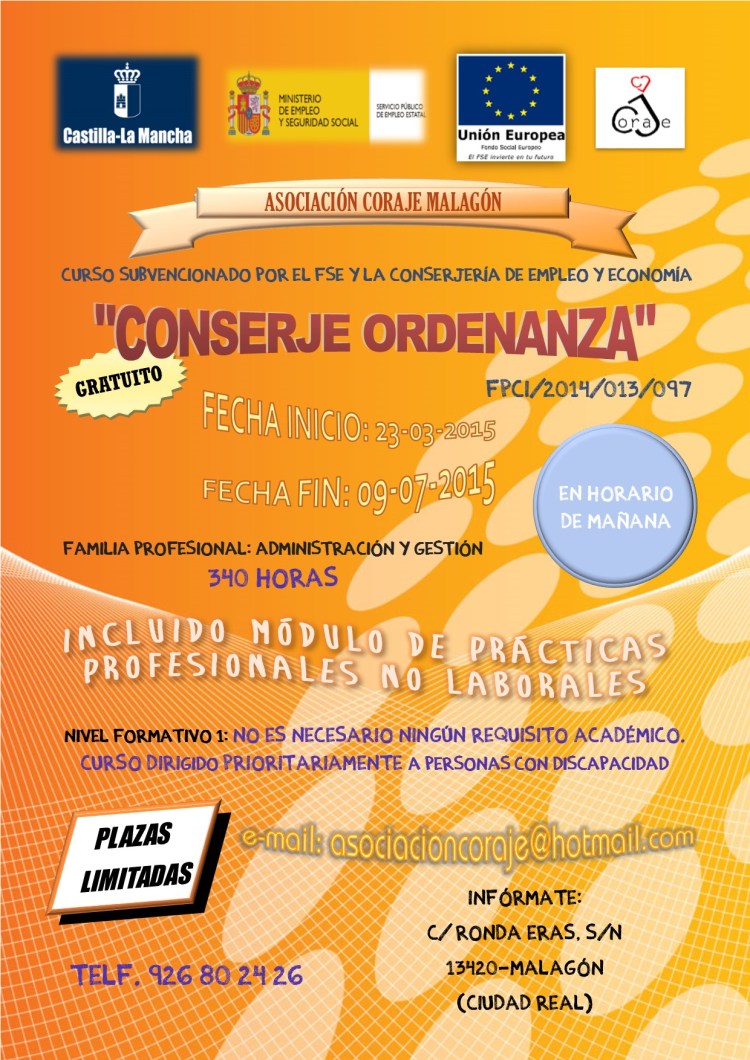 Cartel CURSO ORDENANZA